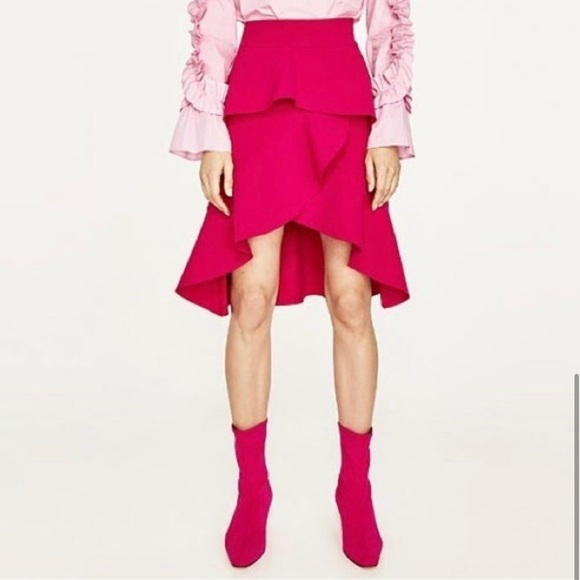 Zara hot pink skirt - Picture 3 of 9
